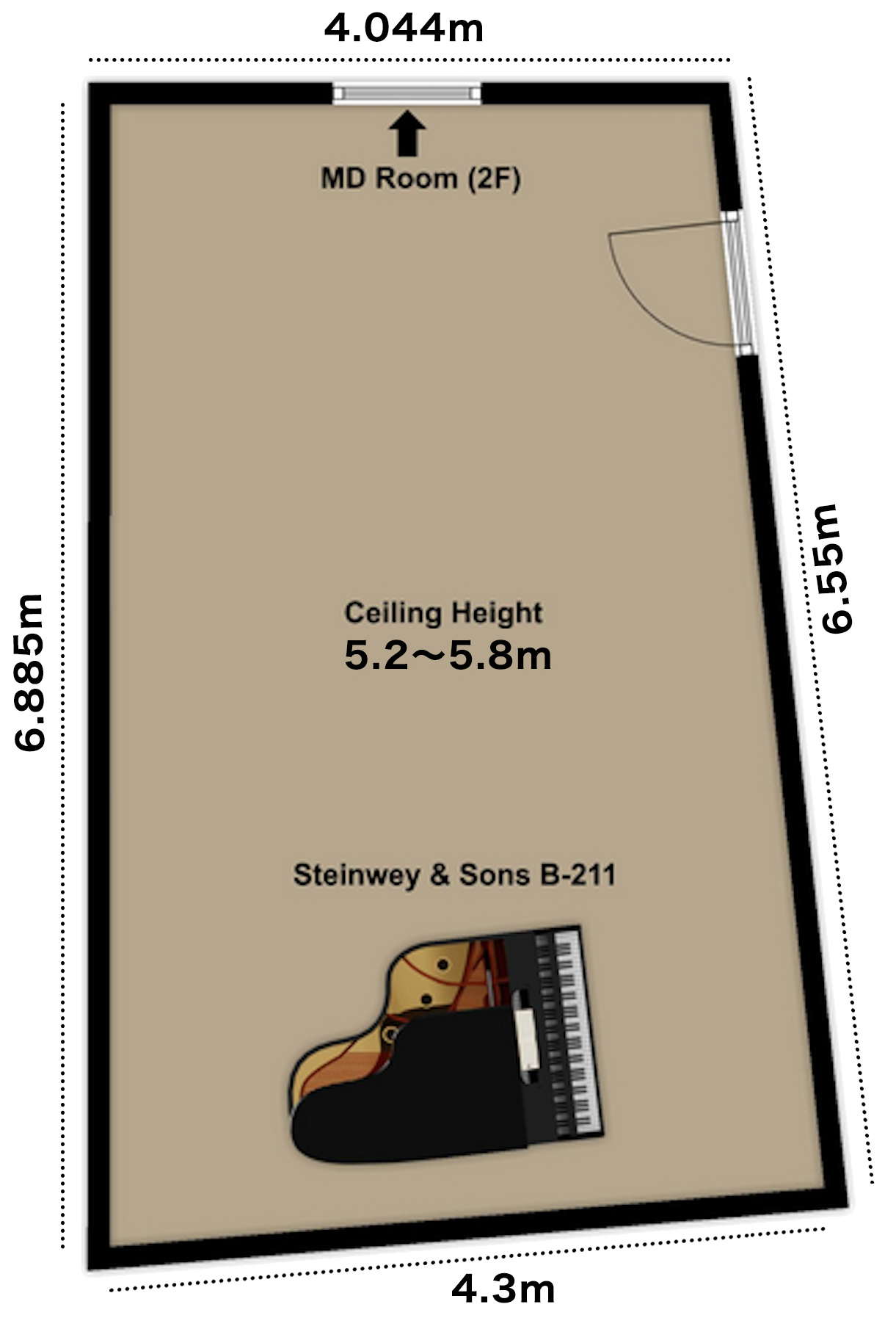 Studio A　間取り図