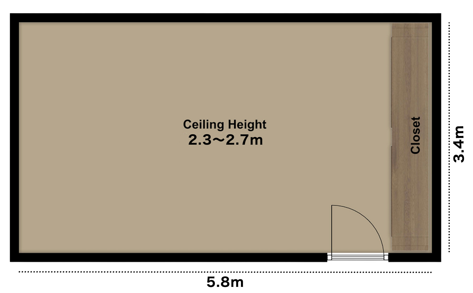 Studio B　見取り図